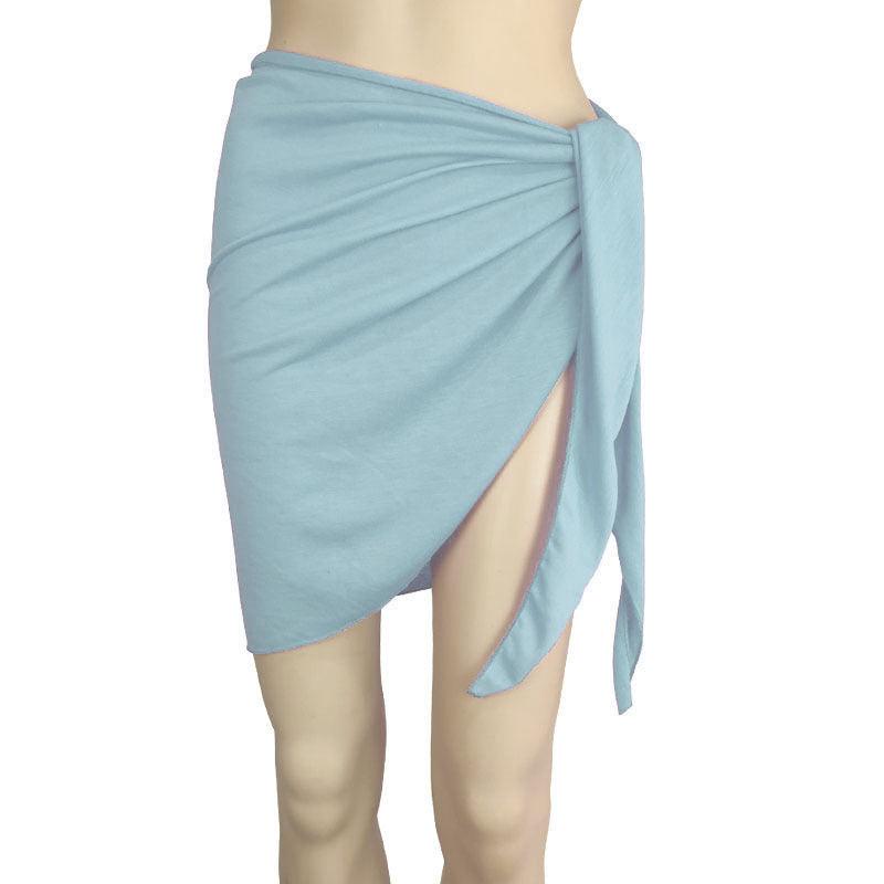Multi-Color Half-length Wrap Skirt Outdoor Beach