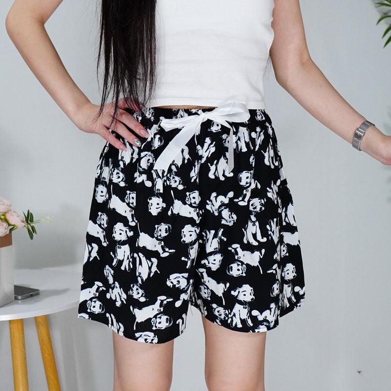 Women's Cotton Silk Shorts Plus Size Homewear Beach Pants