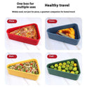 Edible Silicon Pizza Box Pastry Food Lunch Storage Box Refrigerator Microwave Heating Crisper