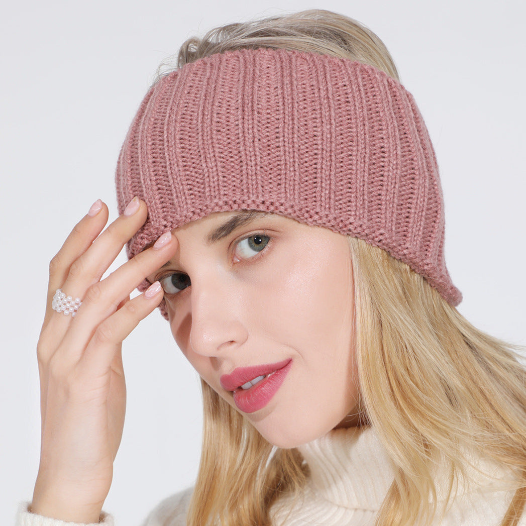 Knitted Hairband Ladies Air Top Ponytail