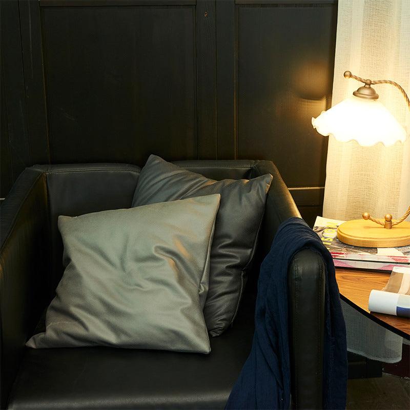 Soft Faux Leather Technology Cloth Sequin Pillowcase Modern Simplicity