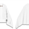 White Double-sided Flannel Cloak Blanket