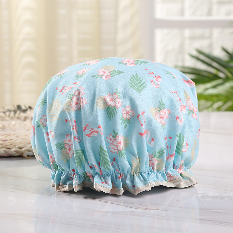 Double-layer Waterproof Shower Cap Disposable Hair
