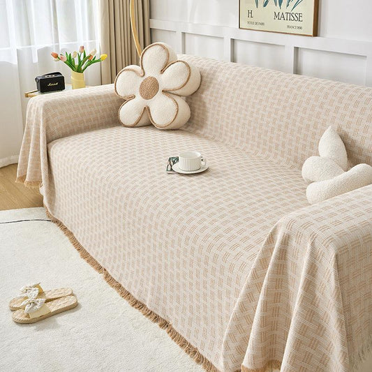 Cream Style Sofa Cover Cloth Four Seasons Universal All-inclusive Sofa Cover