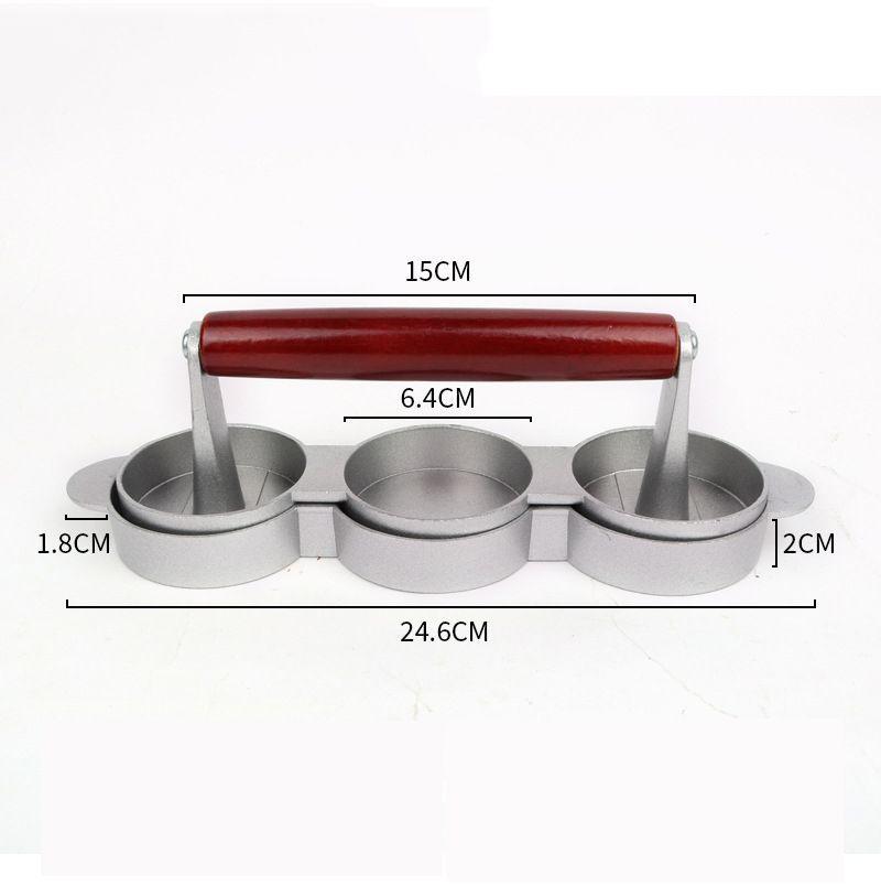 Practical Aluminum Alloy Hamburger Press Mould Round Shape Hamburger Press Mold