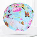 Pleated Swim Cap Men's And Women's Cute Print Solid Color Adult Plus Size