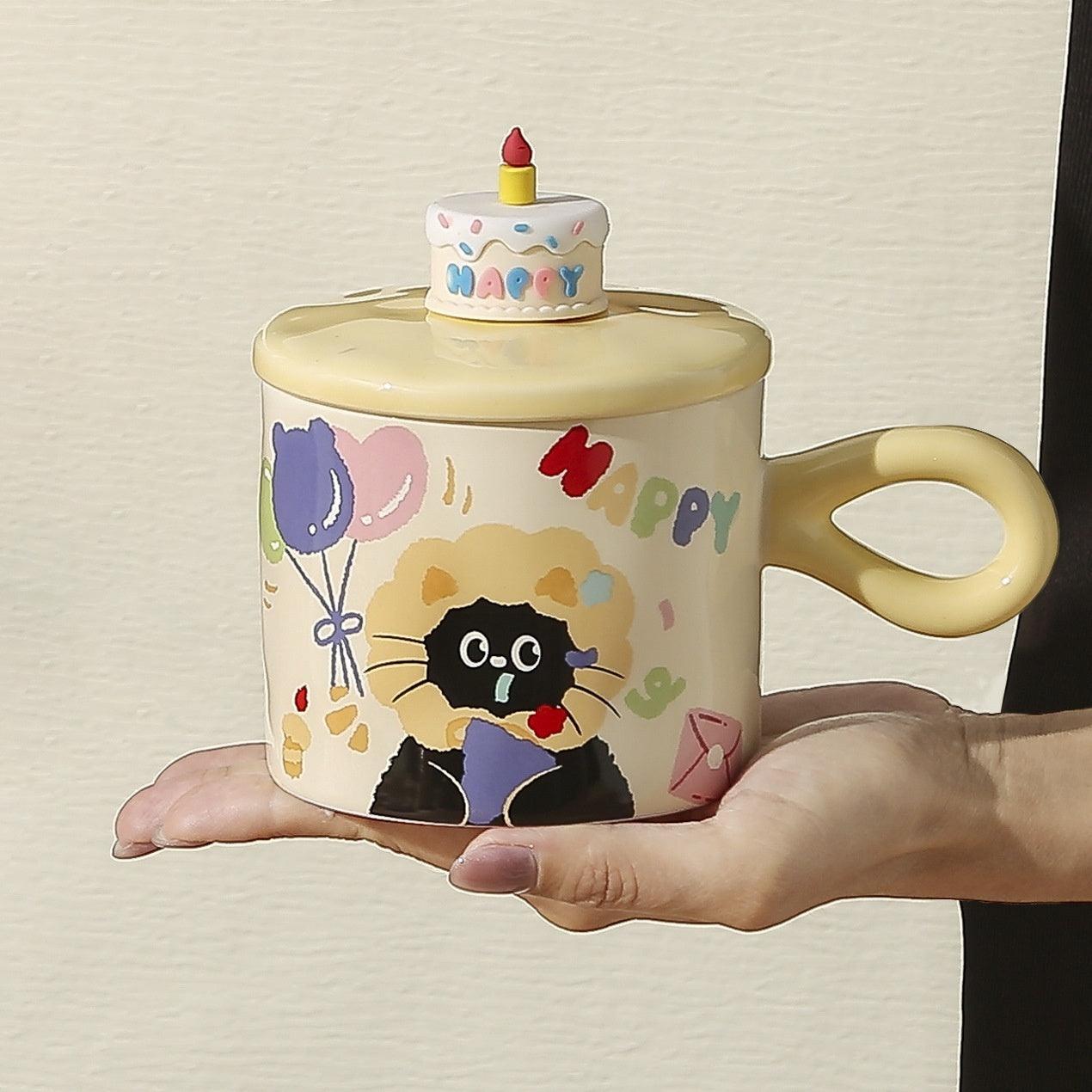 Gift Box With Hand Gift Birthday Gift Breakfast Cup