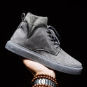 High-top British tooling casual shoes