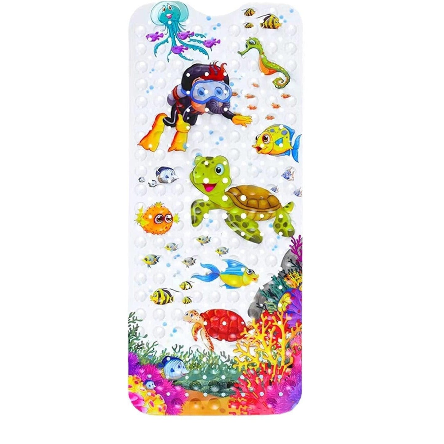 Printed Children's Lengthened PVC Bathroom Mat