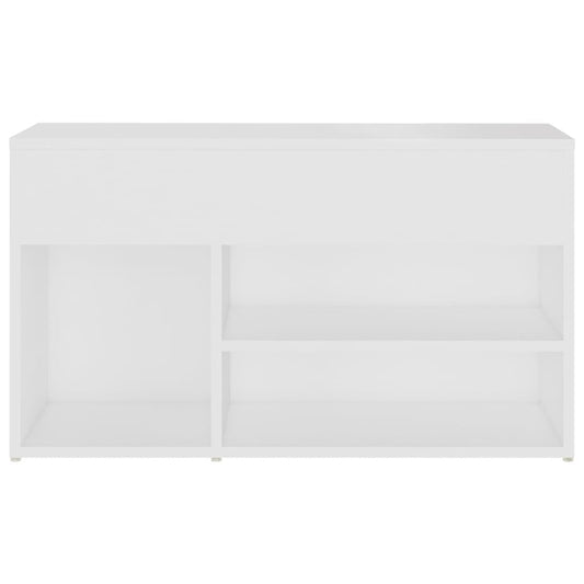 vidaXL Shoe Bench White 80x30x45 cm Engineered Wood