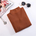 The New Fashion All-match Slim Knitted Top Trendy