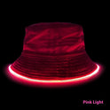Sun LED Light Optical Fiber Luminous Bucket Hat