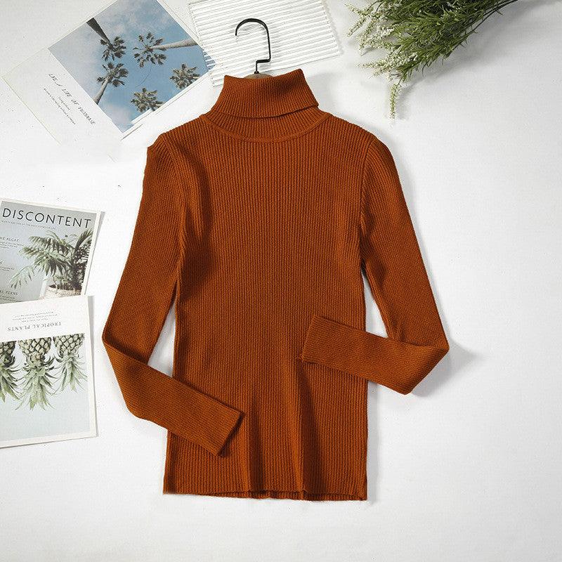 Bottoming Shirt Women's Long-sleeved Pullover All-match Slim-fitting Tight-fitting Sweater