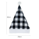 New Christmas Party Festive Hat Red Black And White Checkered