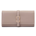 Long Metal Buckle Simple Tri-fold Clutch