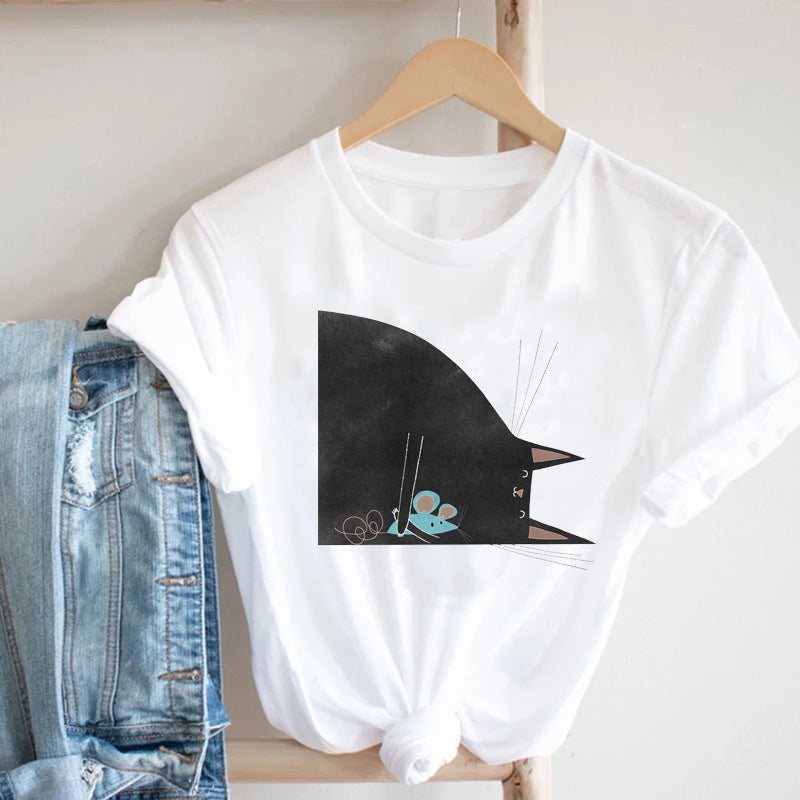 Summer New Trend Cartoon Printed T-shirt