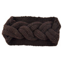 Ladies Knitted Wool Headband Crossover Head Cover