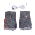 Warm Half Finger Flip Gloves