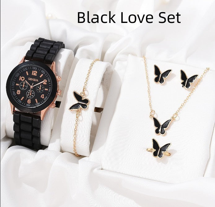 Simple Classic Imitation Leather Strap Watch Women's Suit