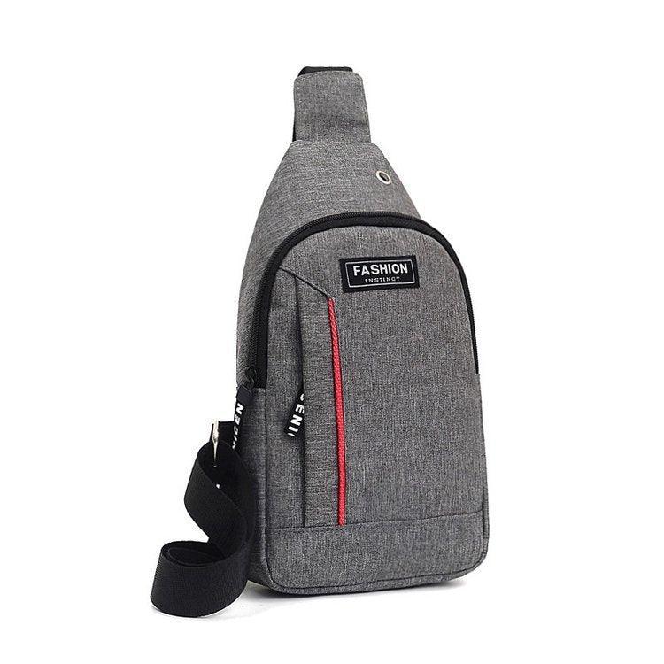 Nylon Zipper Chest Bag With Large Edition