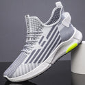 Fashion Flying Woven Breathable Running Shoes Trendy Mesh Sneakers Men