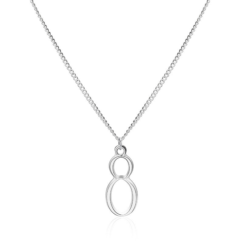 Arabic lucky number hair pendant