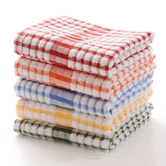 Cotton Plaid Kitchen Dish Towel