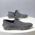 Leather Casual Men's Shoes Breathable Slip-on