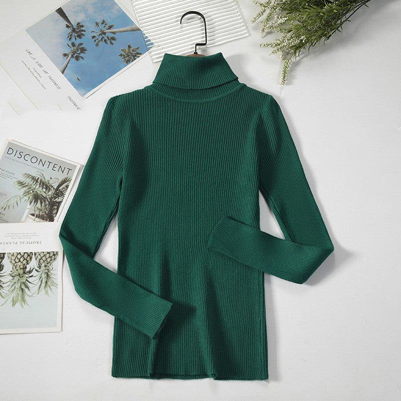 Bottoming Shirt Women's Long-sleeved Pullover All-match Slim-fitting Tight-fitting Sweater