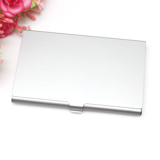 Color aluminum business card case