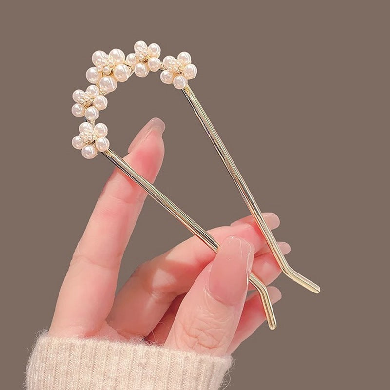 Fairy Temperamental Pearl Hairpin Modern Minimalist Hairpin Ancient Style Dangling Ornament