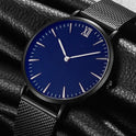 Simple Classic Ultra-thin Roman Scale Steel Mesh Watch