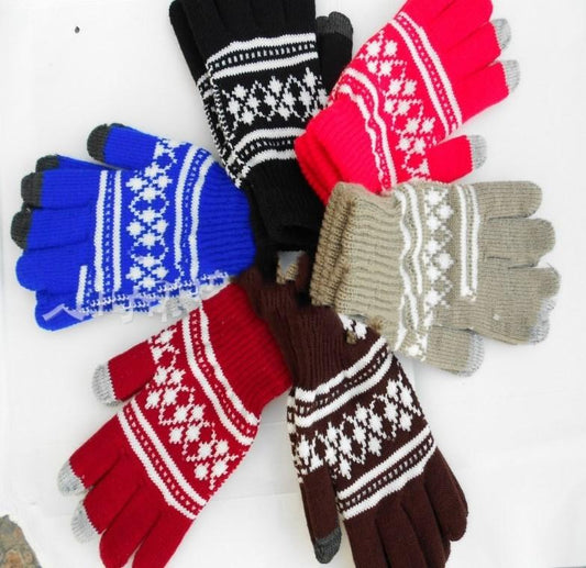 Touch screen gloves thick brushed warm touch screen gloves