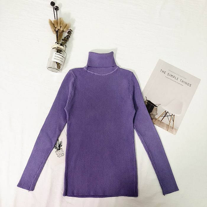 Women's Knit Sweater, Turtleneck Winter Pullover