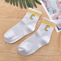 Women's alphabet tube socks