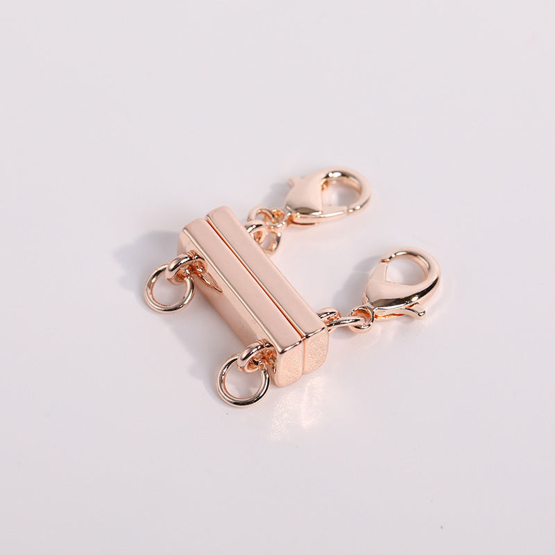 Layered Magnetic Necklace Buckle Twin Multi-layer Buckle