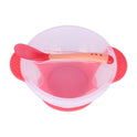 Baby Tableware Dinnerware Suction Bowl With Temperature Sensing Spoon Baby Food Baby Feeding Bowls Dishes