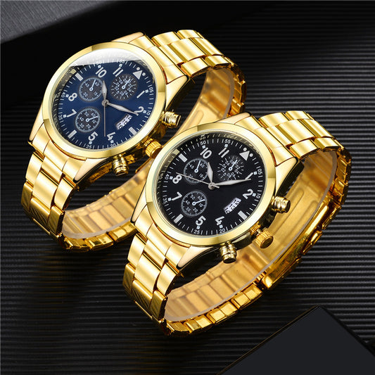 Quartz Watch Steel Band Men's Watch Luminous