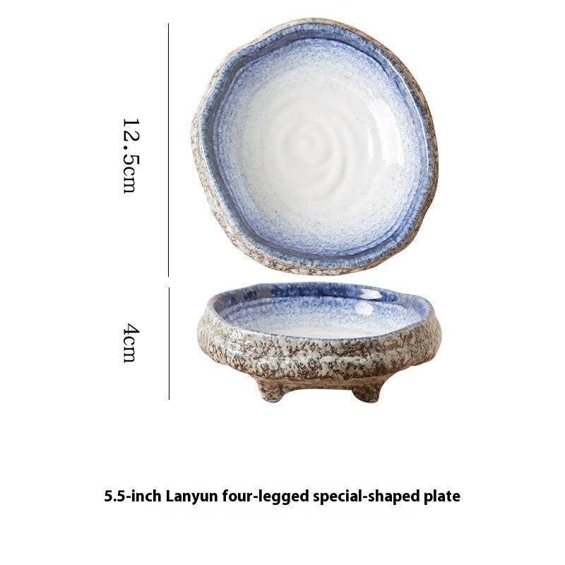 Creative Inkjet Hand Color Shaped Household Ceramic Plate