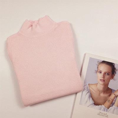 The New Fashion All-match Slim Knitted Top Trendy