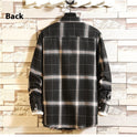 Men's Casual Plaid Shirt Korean Style