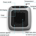 Plug-in Fan Heater, 800W Smart Portable Electric Heater With Remote Control UK