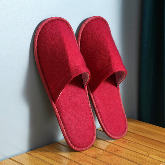 Women's Home Solid Color Non-slip Platform Hotel Slippers