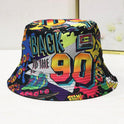 Versatile Geometric Graffiti Retro Fisherman Hat