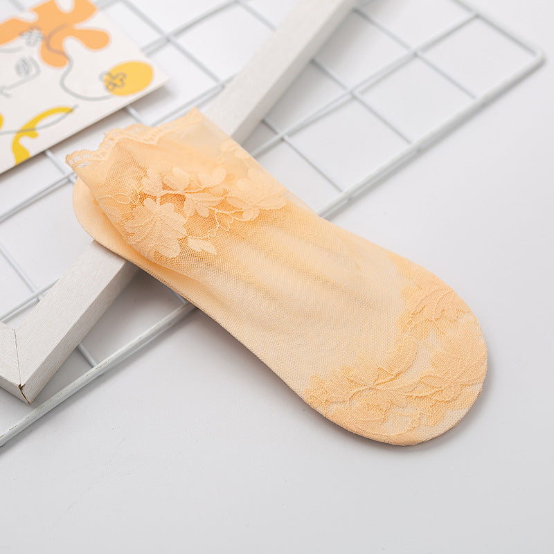 Invisible Shallow Mouth Thin Lace Socks Lace Socks