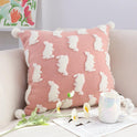 Plush Cute Ball Cute Rabbit Pillow Cover For Children's Room