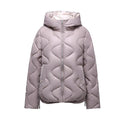 New Shiny Fashion Western Style Slimming Thin Hood Cotton-padded Coat For Women