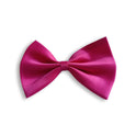 Simple Solid Color Bow Pet Collar