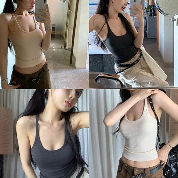 Retro Design Hot Girl Inner Wear Outer Wear Top