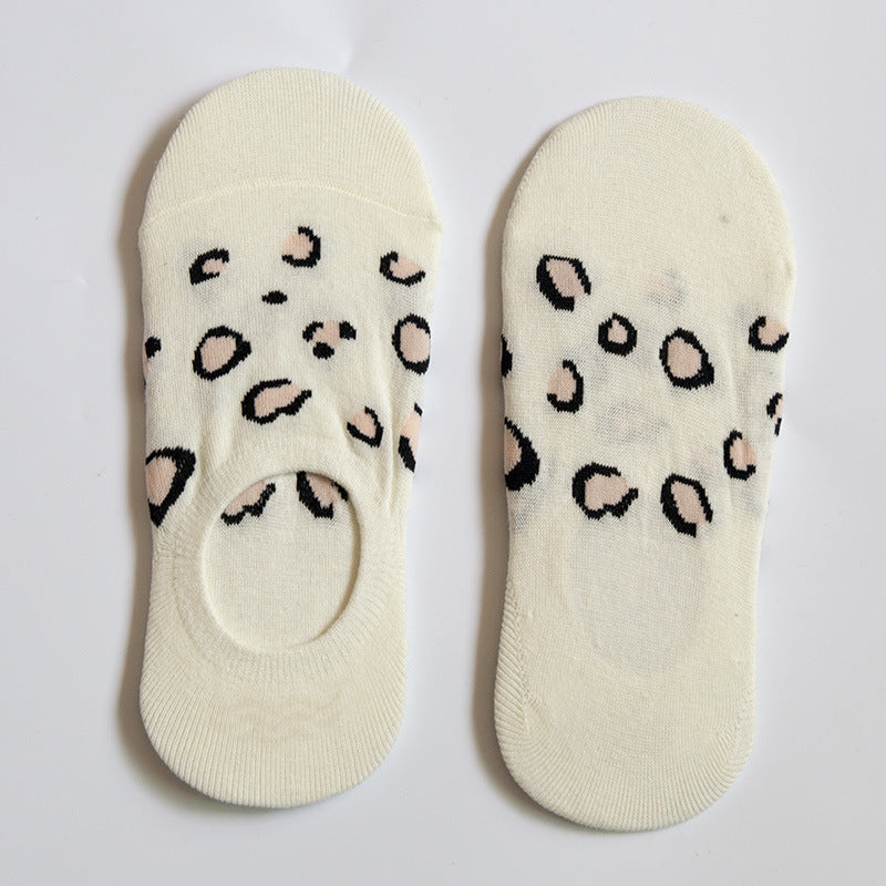 Pure Color Invisible Cotton Ladies Socks